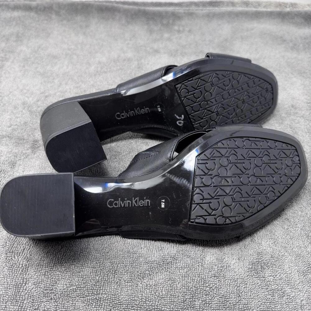 Calvin Klein Women 7.5 Black Heeled Sandals‎ - Picture 5 of 5